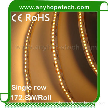 High efficiency high lumen 172.8W per roll 240 leds smd led light ribbon